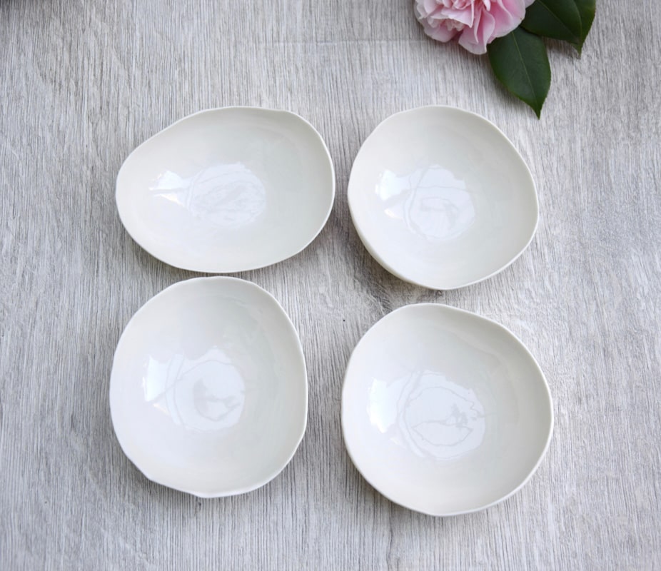 Assiettes Creuses En Porcelaine MamboCat Lotta - Lot De 6, 400 Ml - Forme Carrée Arrondie, Blanc - Lave-vaisselle Et Micro-ondes Safe - Pour Soupe, Céréales, Salade