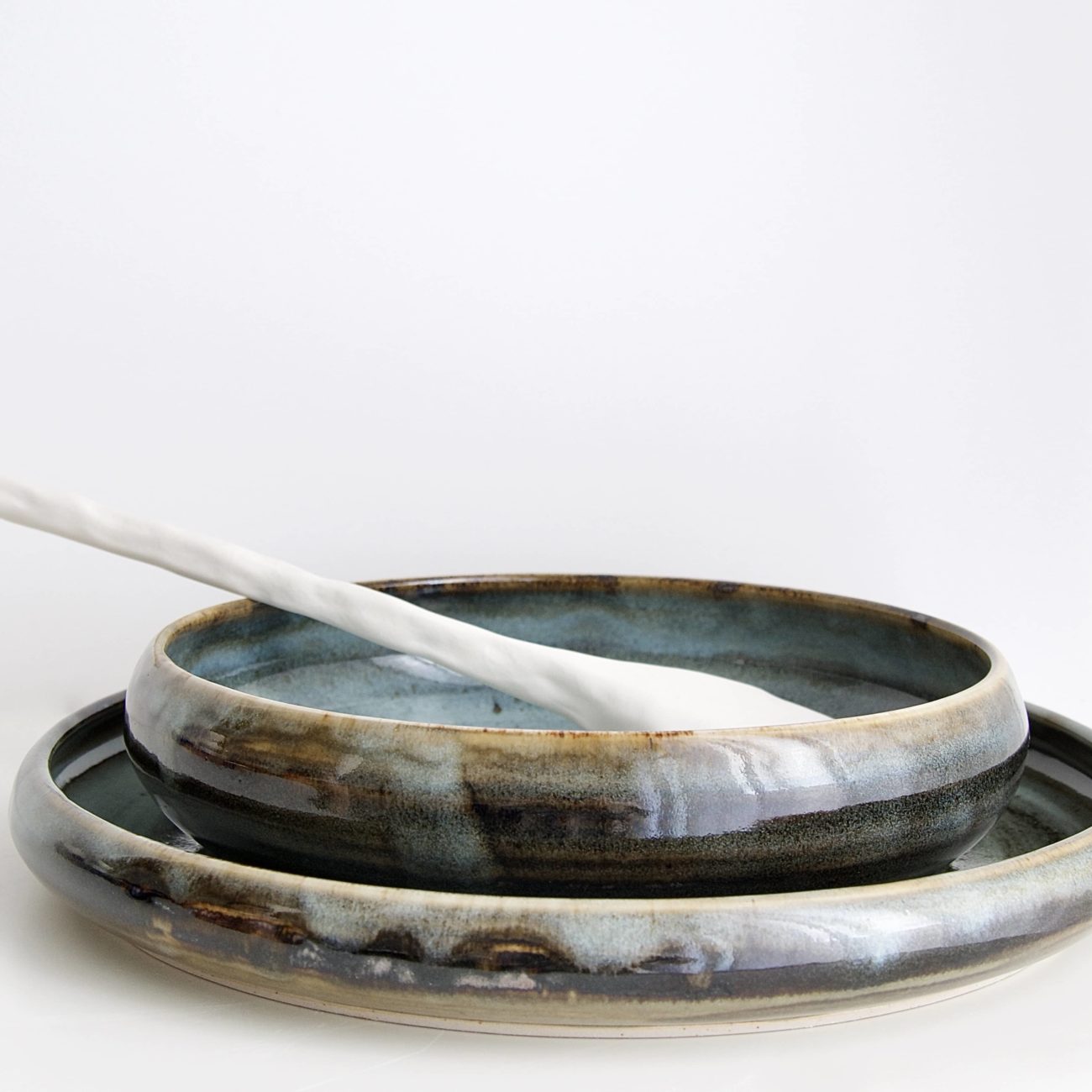 Plat rond en grès Thermomix (ANNA) - Arts de la table