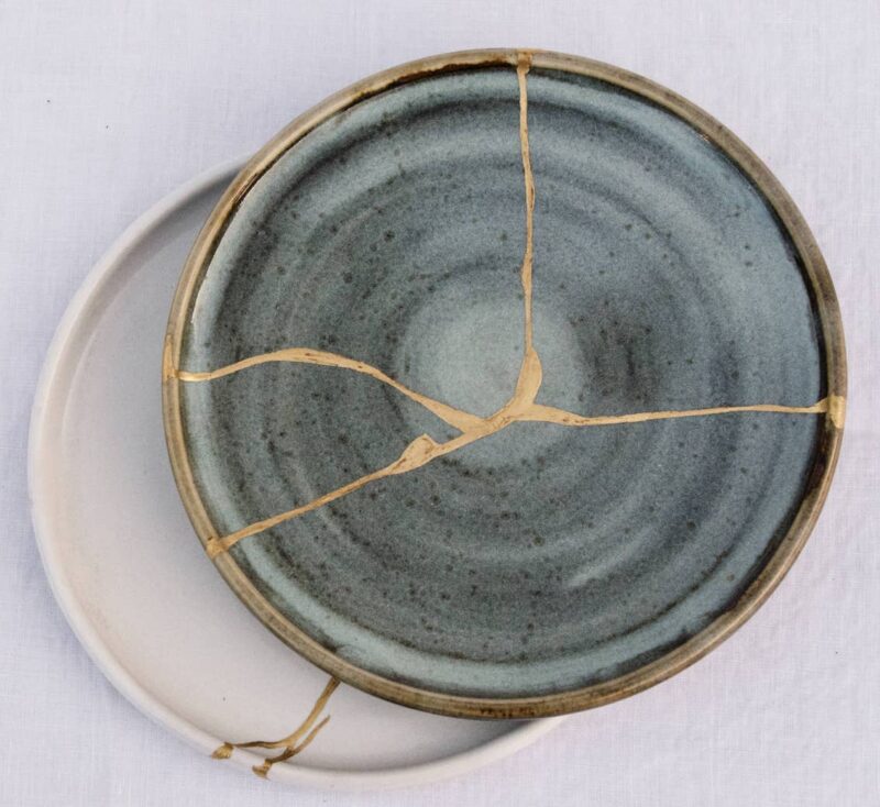 vaisselle en Kintsugi