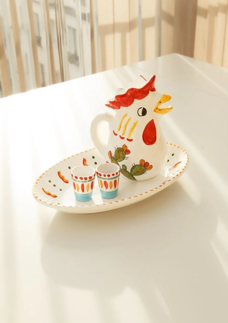 verre à limoncello 100% artisanal et peint à la main