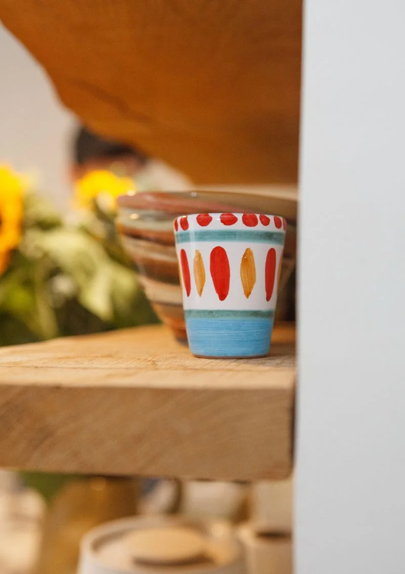 verre à limoncello 100% artisanal et peint à la main