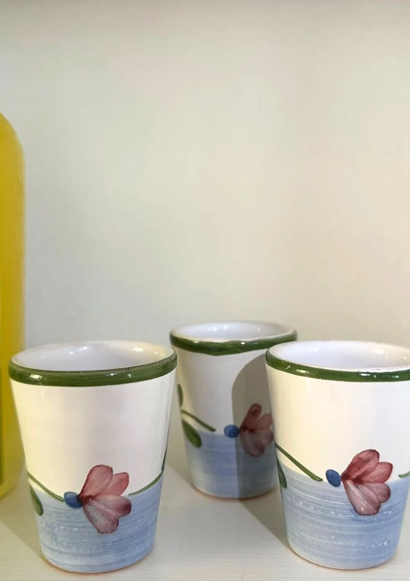 SET DE VERRE À LIMONCELLO EN MAJOLIQUE – Image 7