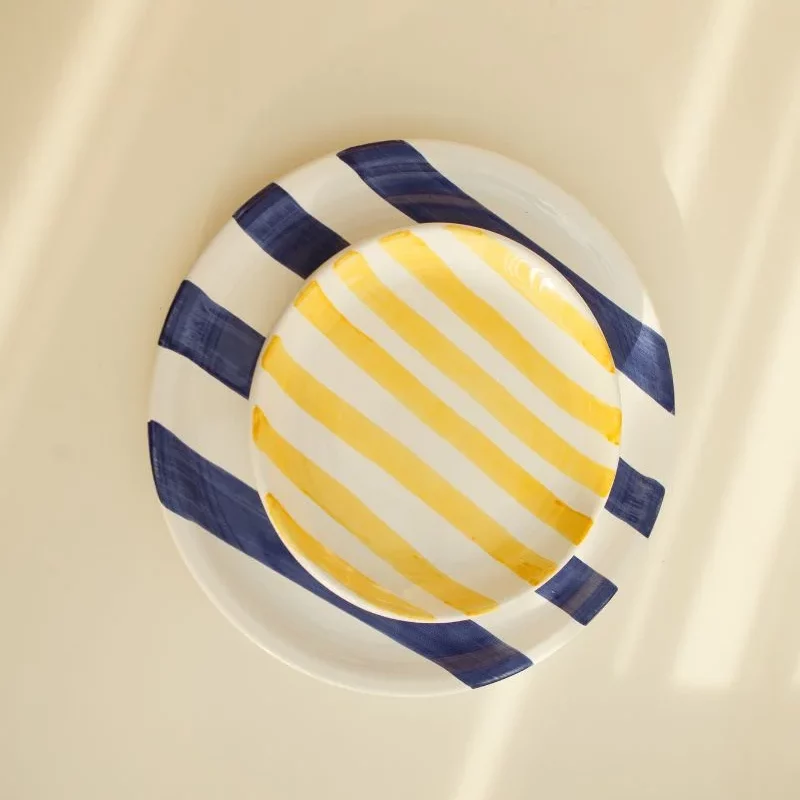 ASSIETTE PLATE DÉCOR "RIGATO"