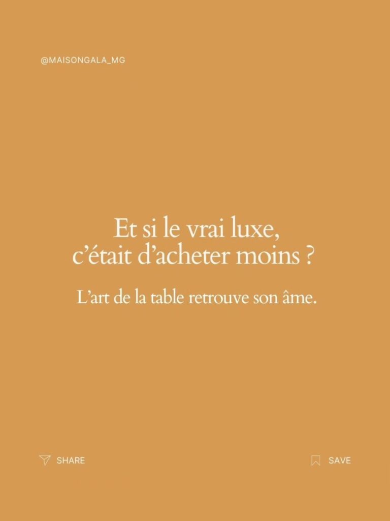 Instagram post from maisongala_mg. This post is in position 2.