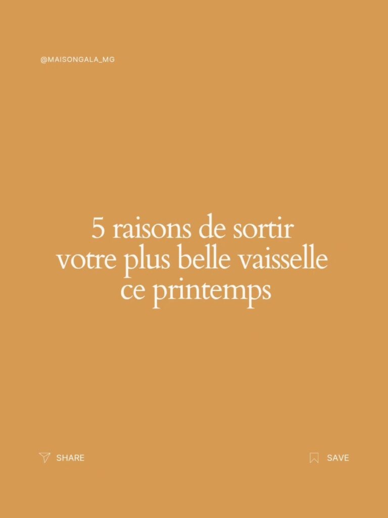 Instagram post from maisongala_mg. This post is in position 1.